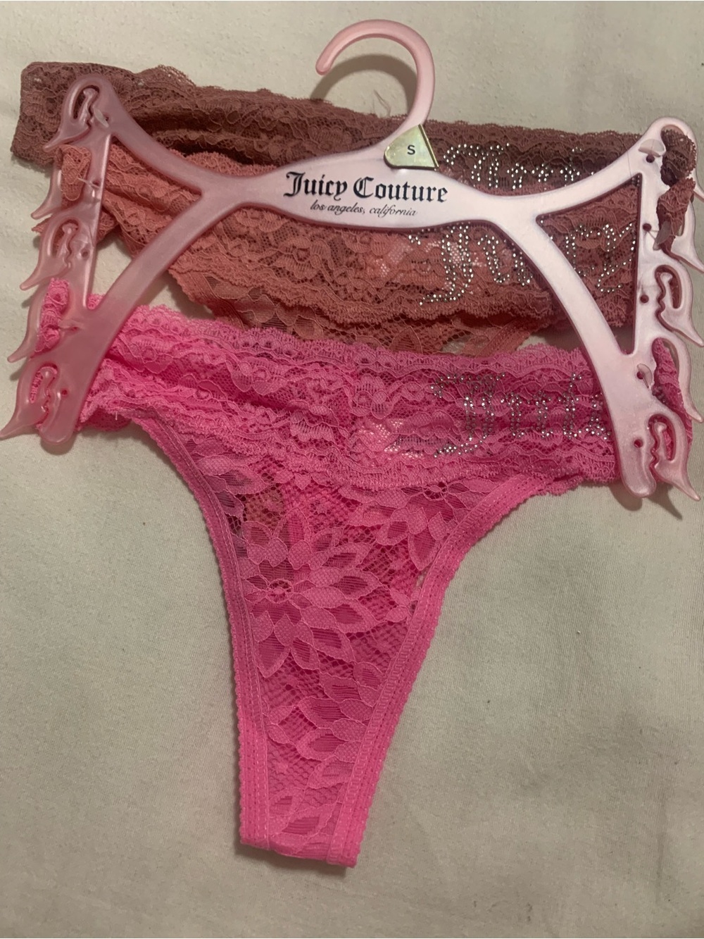 Small Juicy Couture 3 Lace Rhinestone Panties